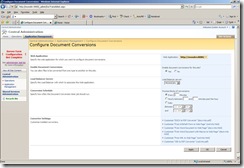 Document Conversion Settings