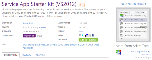 SharePoint Service Application Starter Kit