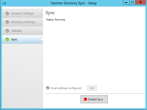 Sync Running