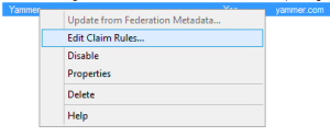 Edit Claim Rules